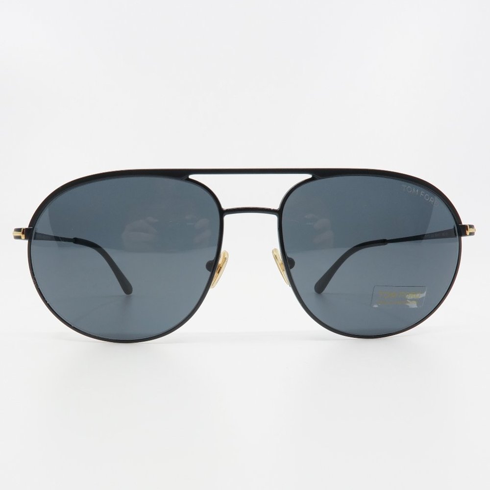 Tom Ford TF772 02A New Black/Gray GIO Pilot Sunglasses with box - Picture 2 of 6
